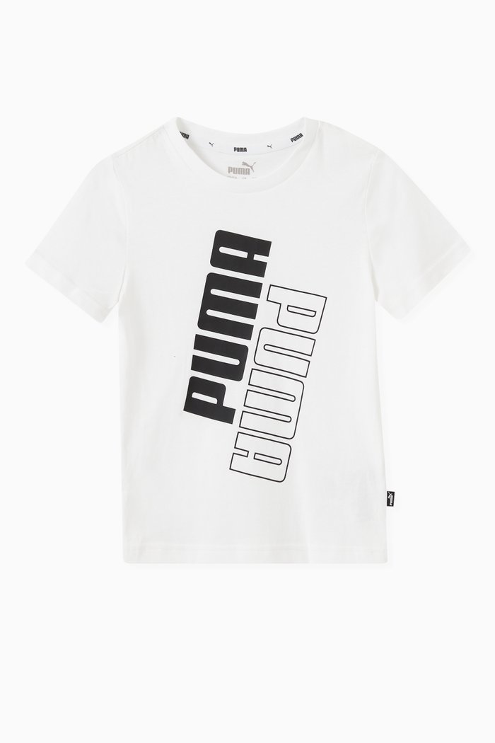 

PUMA POWER Logo T-shirt in Jersey, White