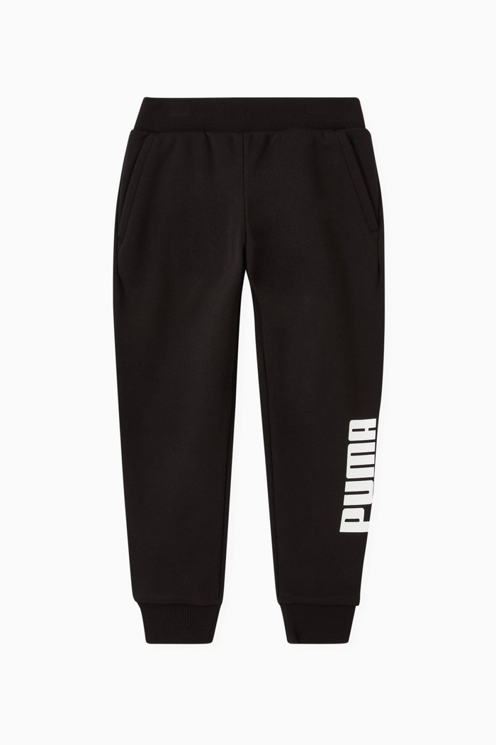 

PUMA POWER Logo Sweatpants in Jersey, Black