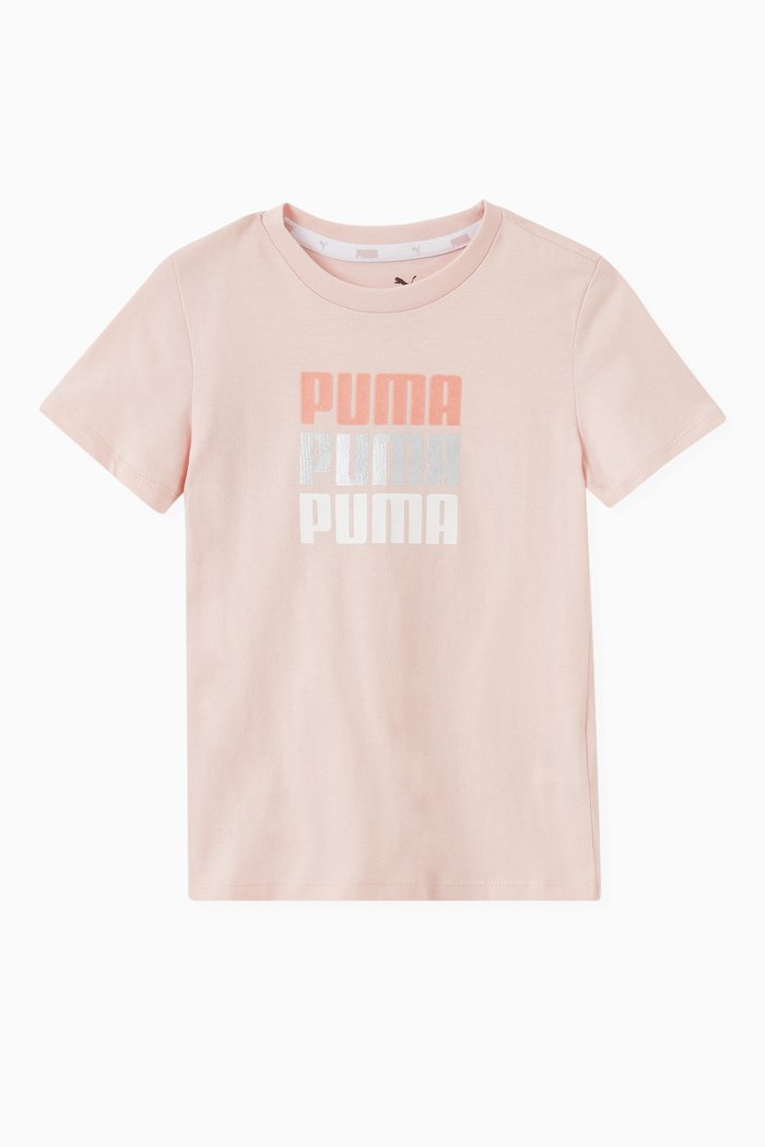 

PUMA Alpha T-shirt in Jersey, Pink