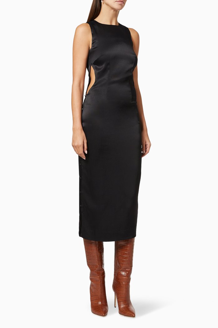 

Dulcie Cutout Midi Dress, Black