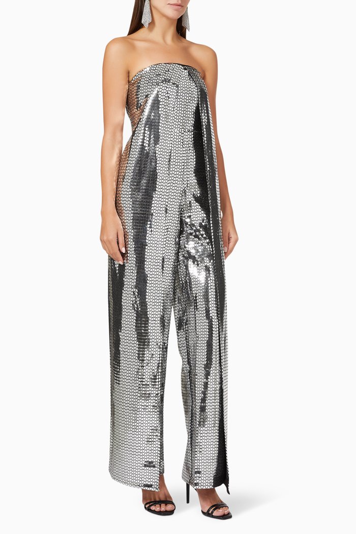 

Natasha Front Slit Jumpsuit, Grey