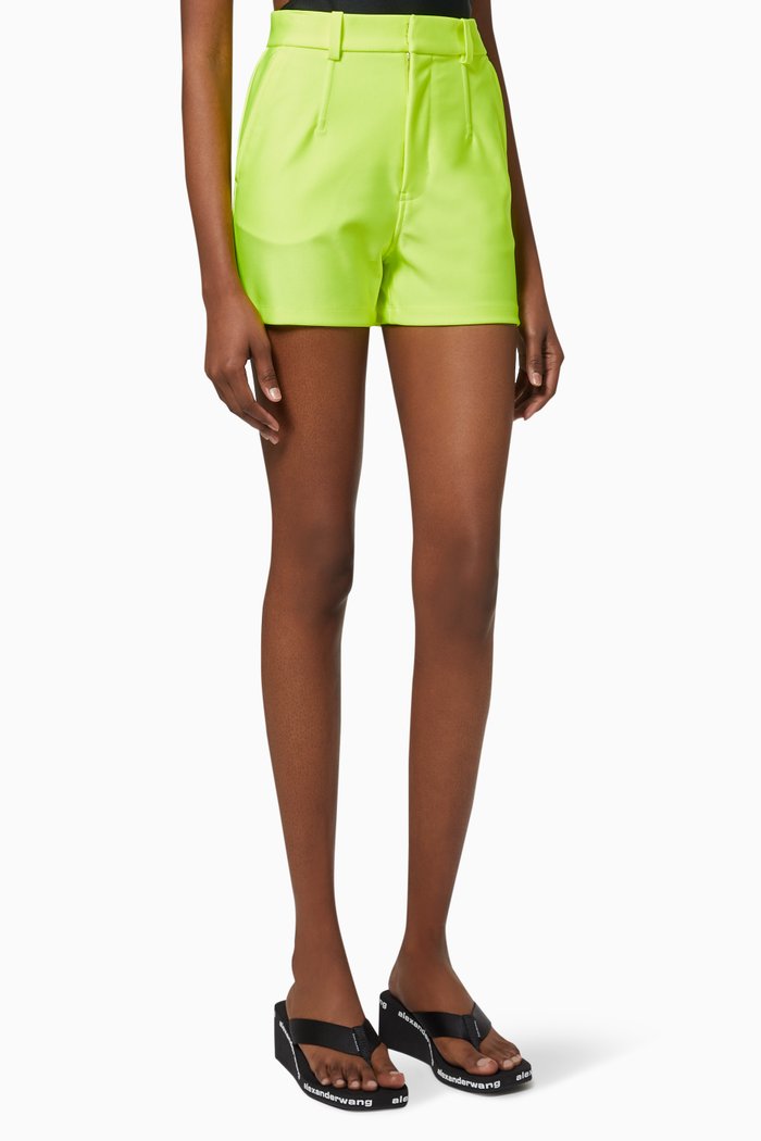 

Fitted Bike Shorts in Active Stretch Jersey, Yellow