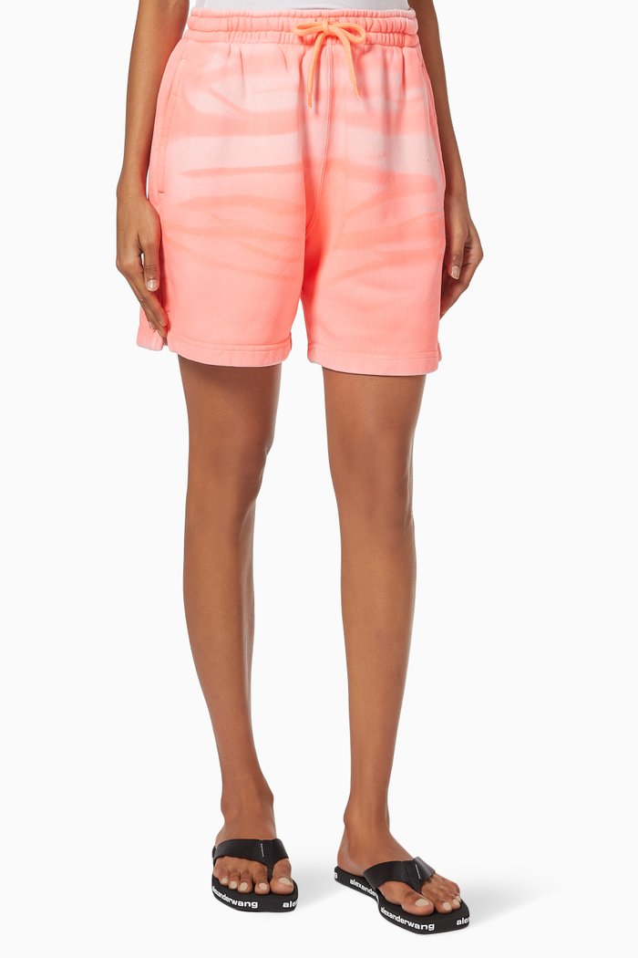

Sweatshorts in Garment Dyed Cotton, Pink