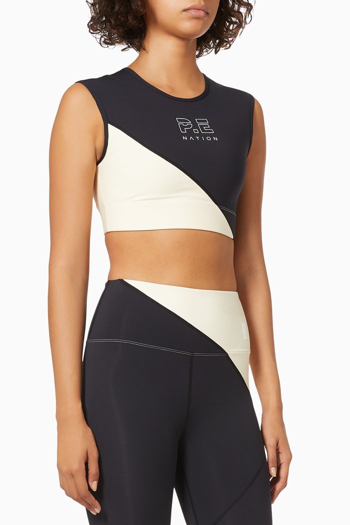 

Stability Sports Bra in Recycled Nylon, Black