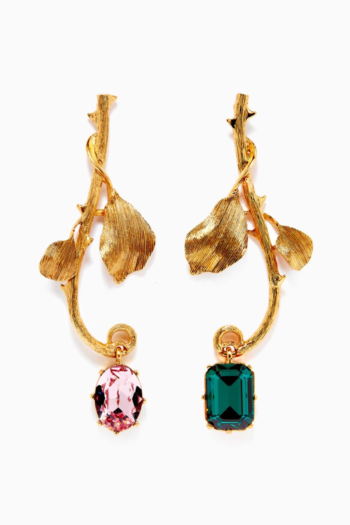 

Branch & Thorn Pendant Earrings, Gold