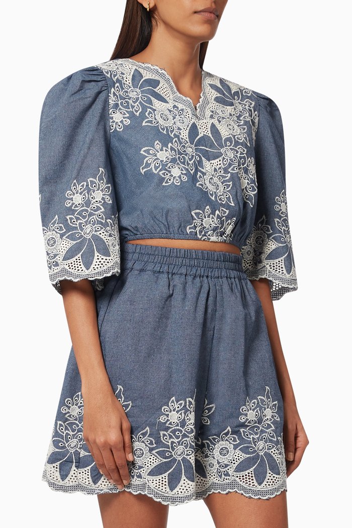 

Morality Set in Cotton, Blue