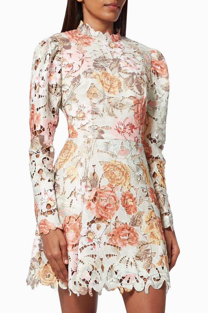 

Tessa Dress in Lace, Multicolour