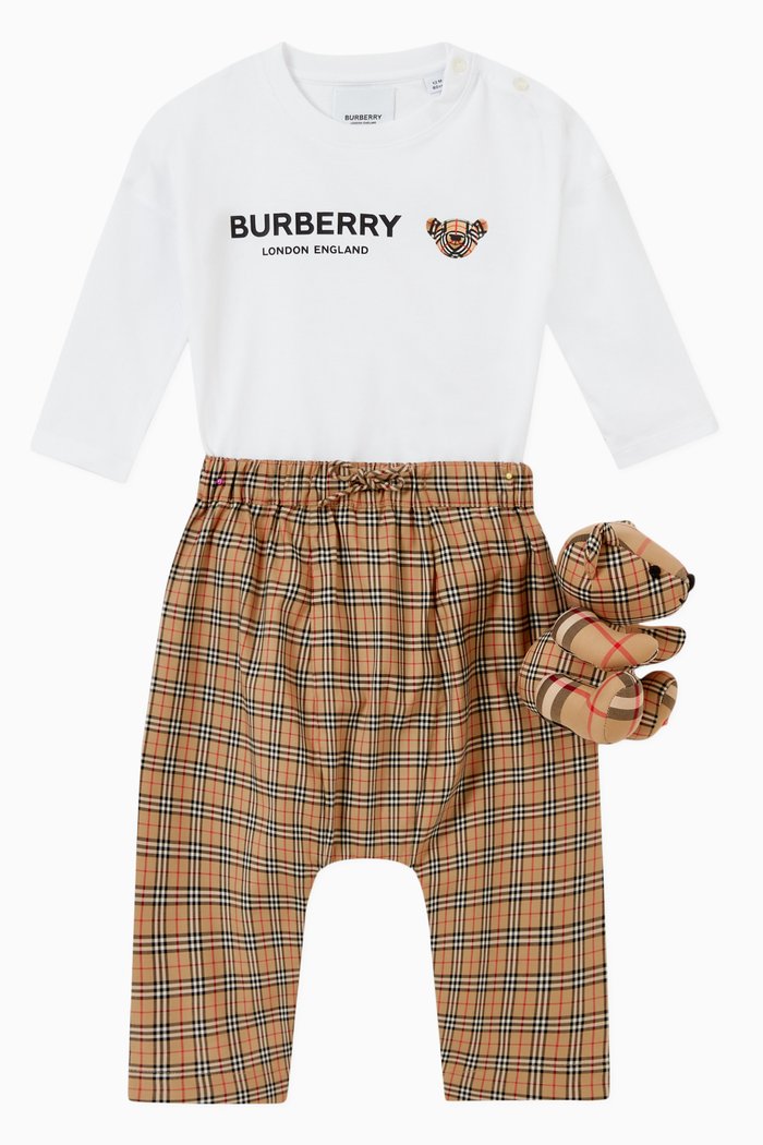

Baby Gift Set in Vintage Check Cotton, Neutral