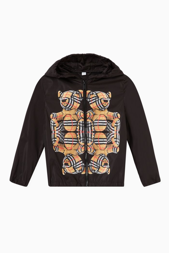 

Thomas Bear Hooded Jacket in ECONYL®, Black