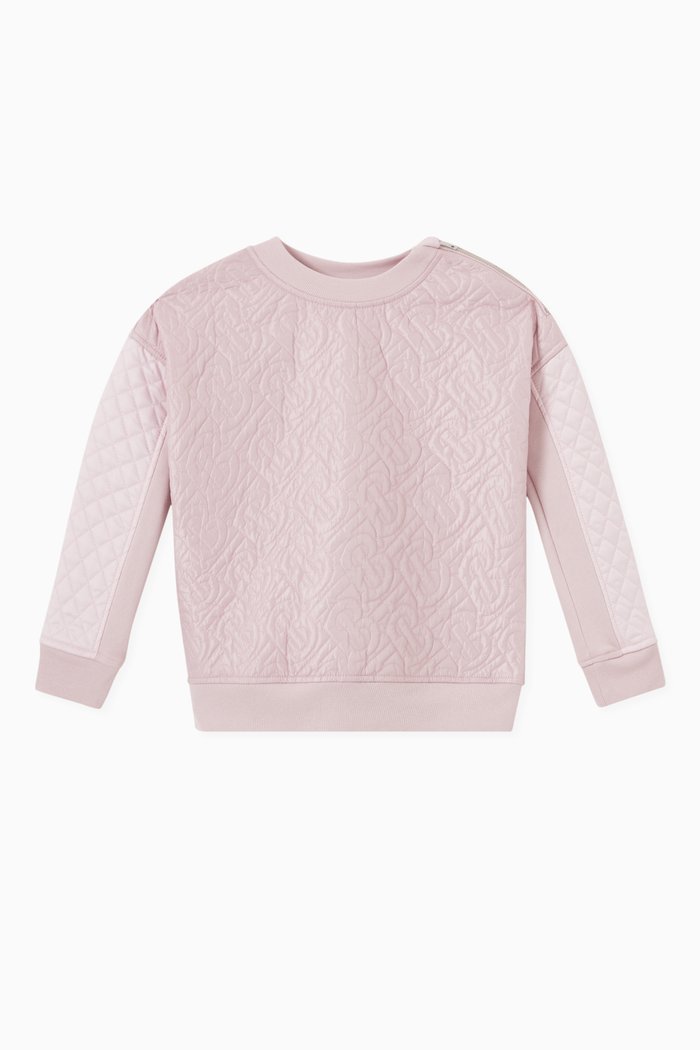 

Monogram Sweatshirt in Cotton, Pink