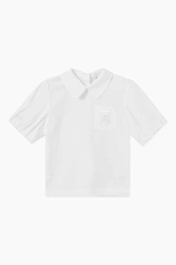 

Monogram Blouse in Cotton, White