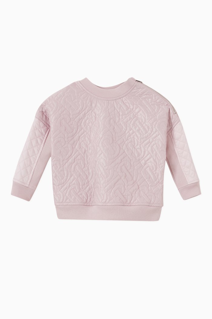 

Monogram Sweatshirt in Cotton, Pink