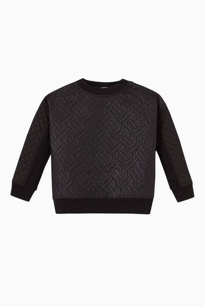 

Monogram Sweatshirt in Cotton, Black