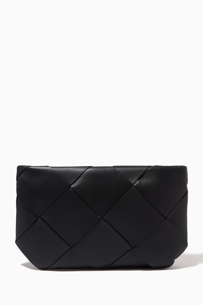 

Pouch in Intreccio Nappa, Black