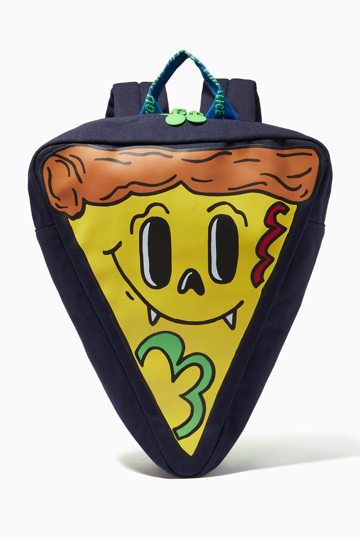 

Pizza Slice Canvas Backpack in Organic Cotton, Multicolour