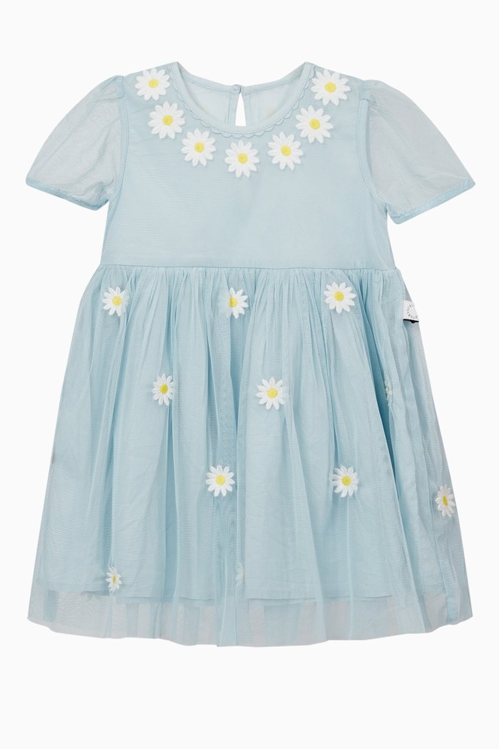 

Daisies Dress with Bloomers in Tulle, Blue