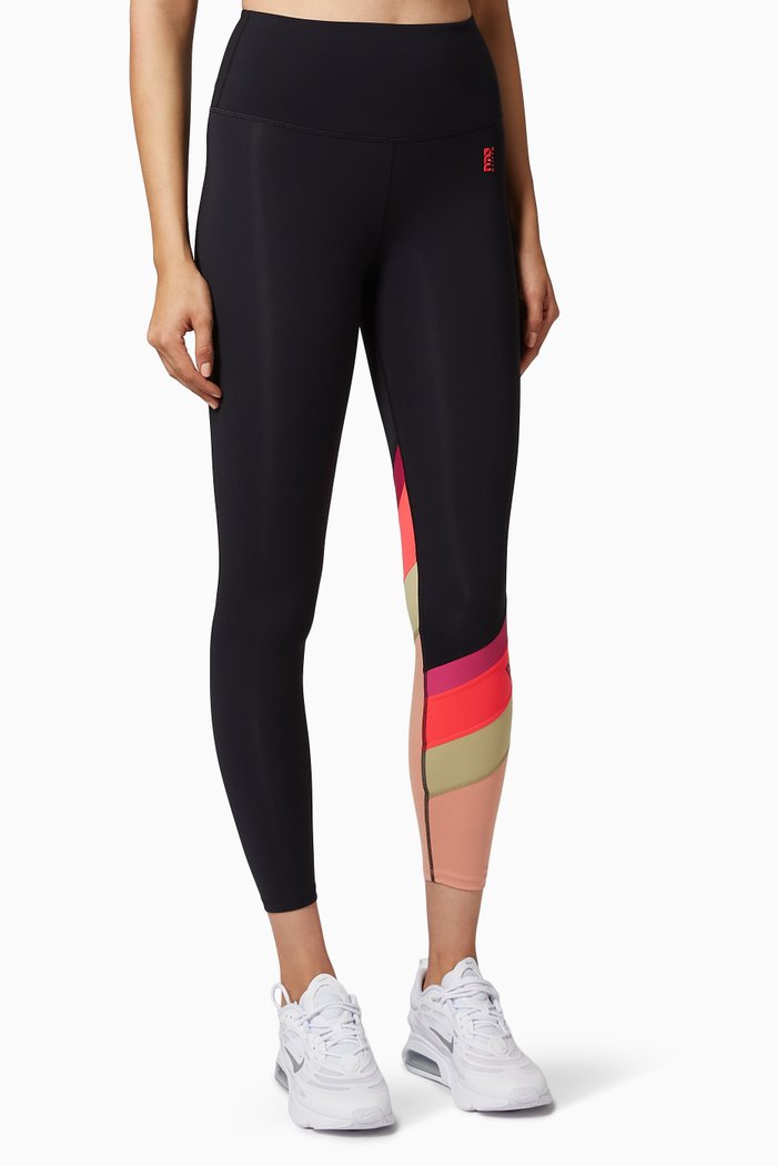 

Box Out Leggings in Recycled Nylon, Black