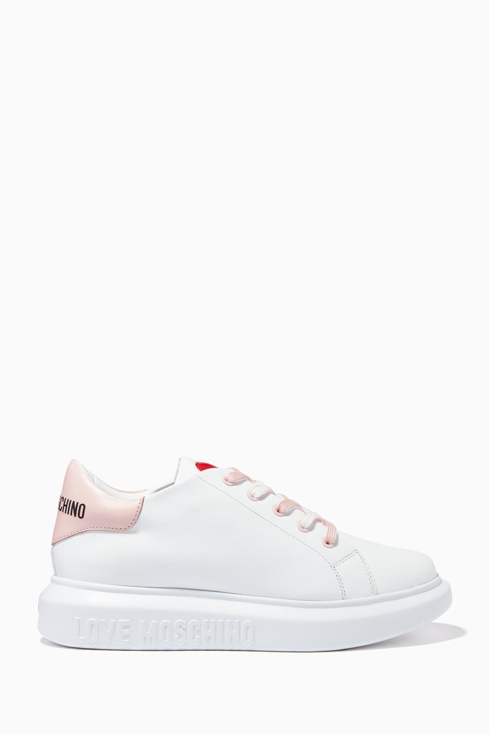 

Love Running Sneakers in Calfskin, White