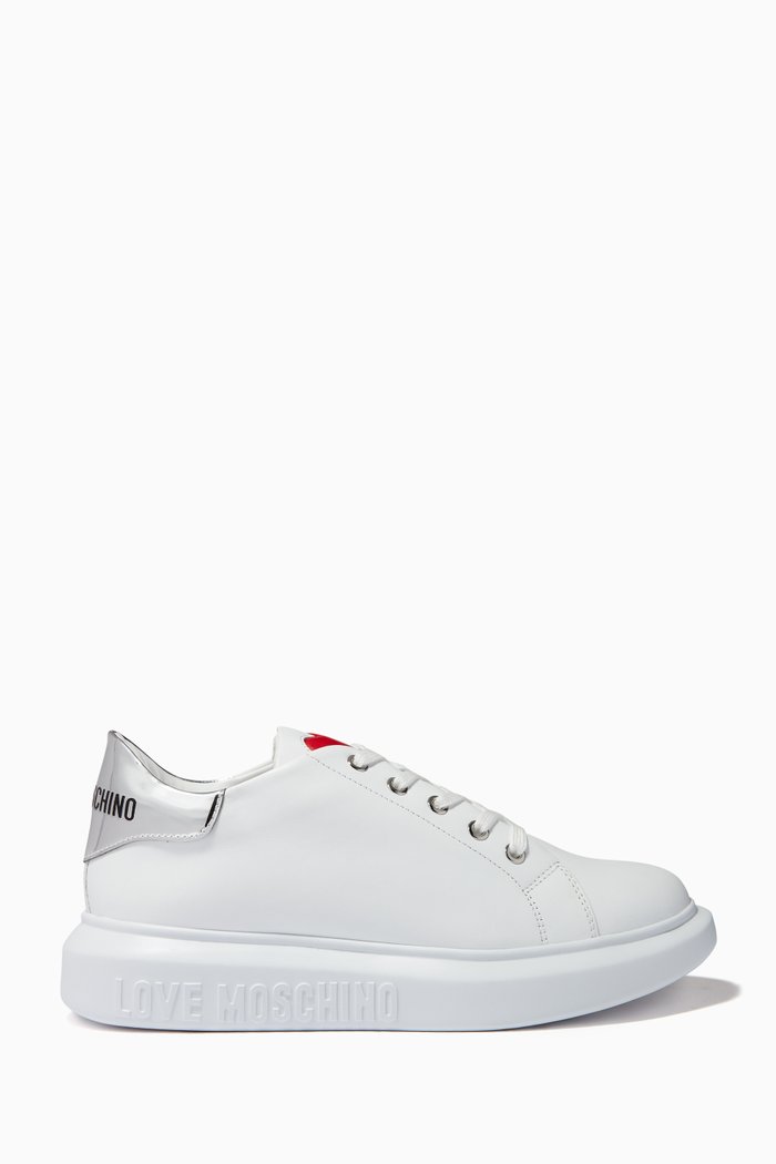 

Love Running Sneakers in Calfskin, White