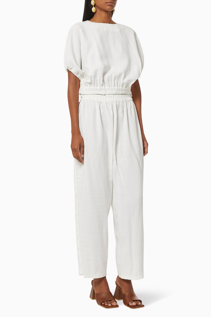 

Top & Pants Set, White