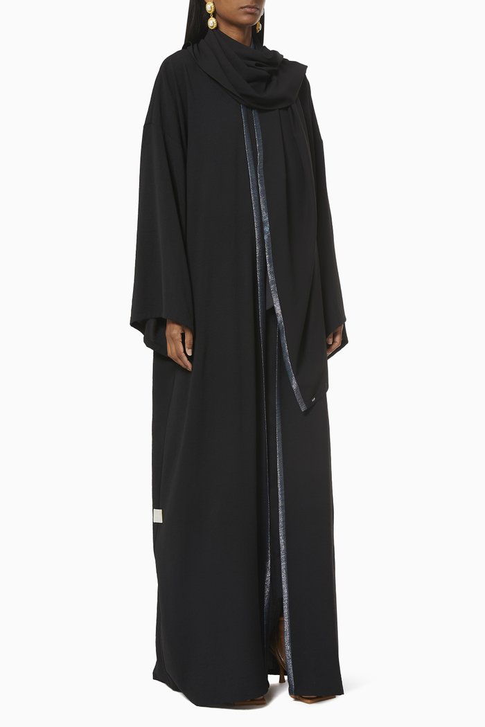 

Bisht Abaya in Italian Crepe, Purple