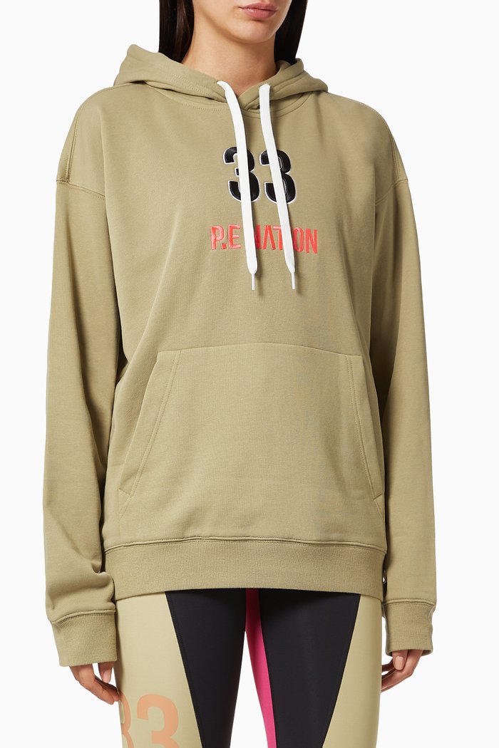 

Double Team Hoodie in Organic Cotton, Neutral