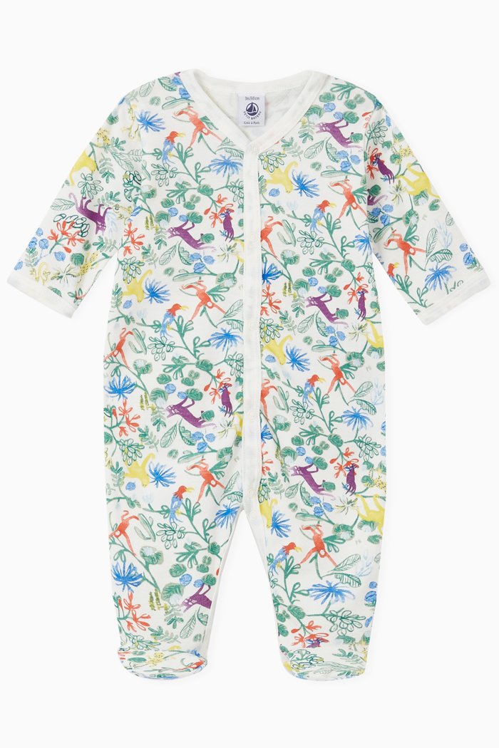 

Jungle Sleepsuit in Cotton, Multicolour