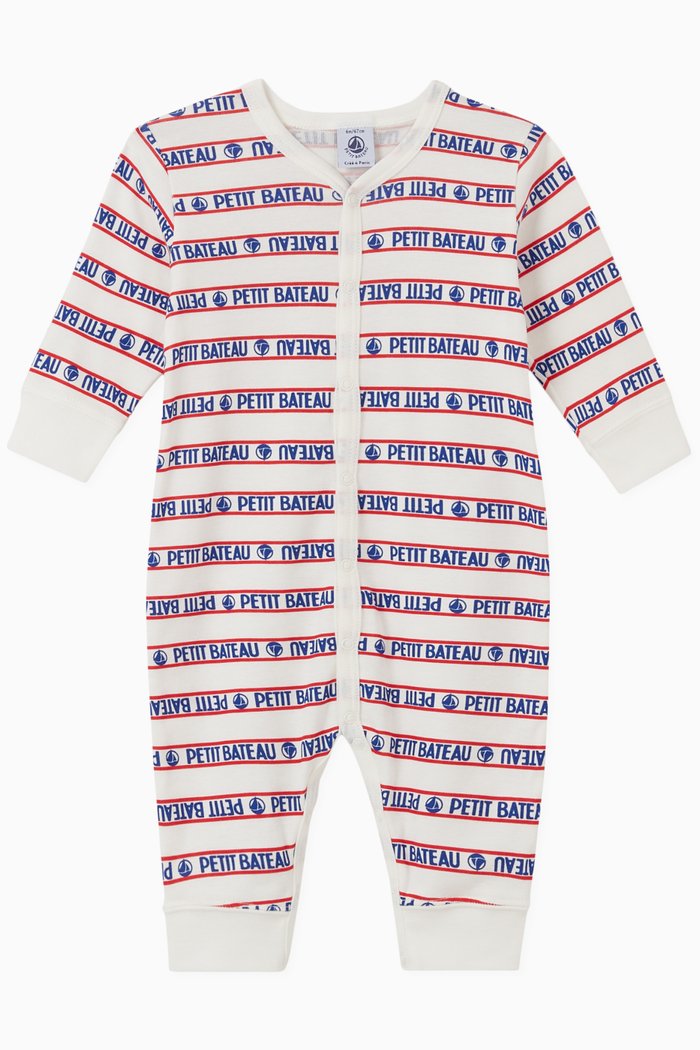 

Footless Sleepsuit in Cotton, Multicolour
