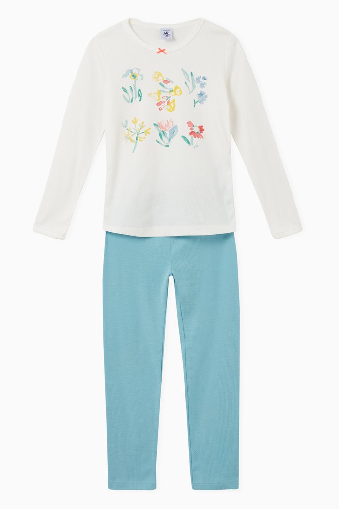 

Springtime Floral Pyjamas Set in Cotton, Multicolour