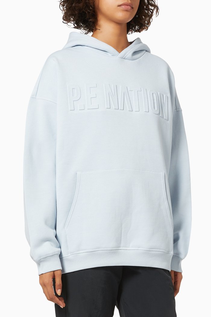 

Fadeaway Hoodie in Recycled Polyester, Blue