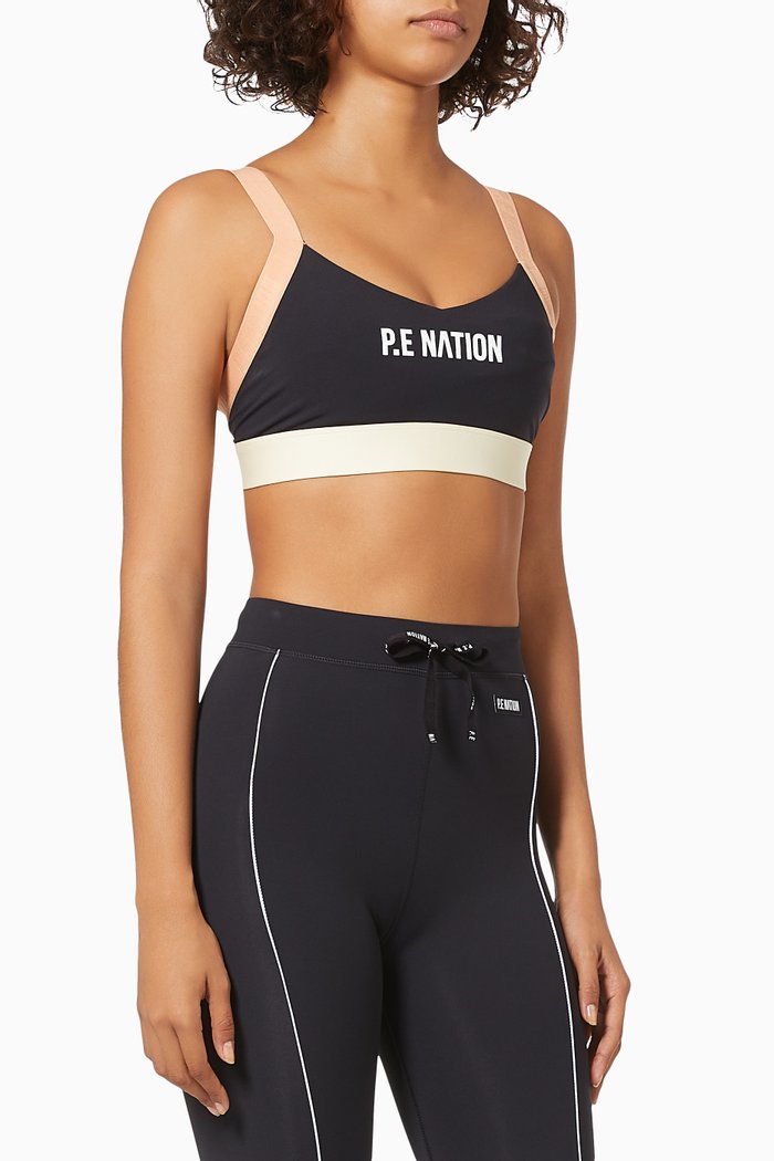 

Pivot Sports Bra in Recycled Nylon, Black