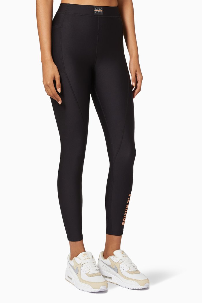 

Rebound Leggings in Recycled Polyester, Black