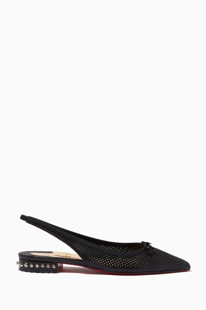 

Hall Sling Flats in Nappa, Black