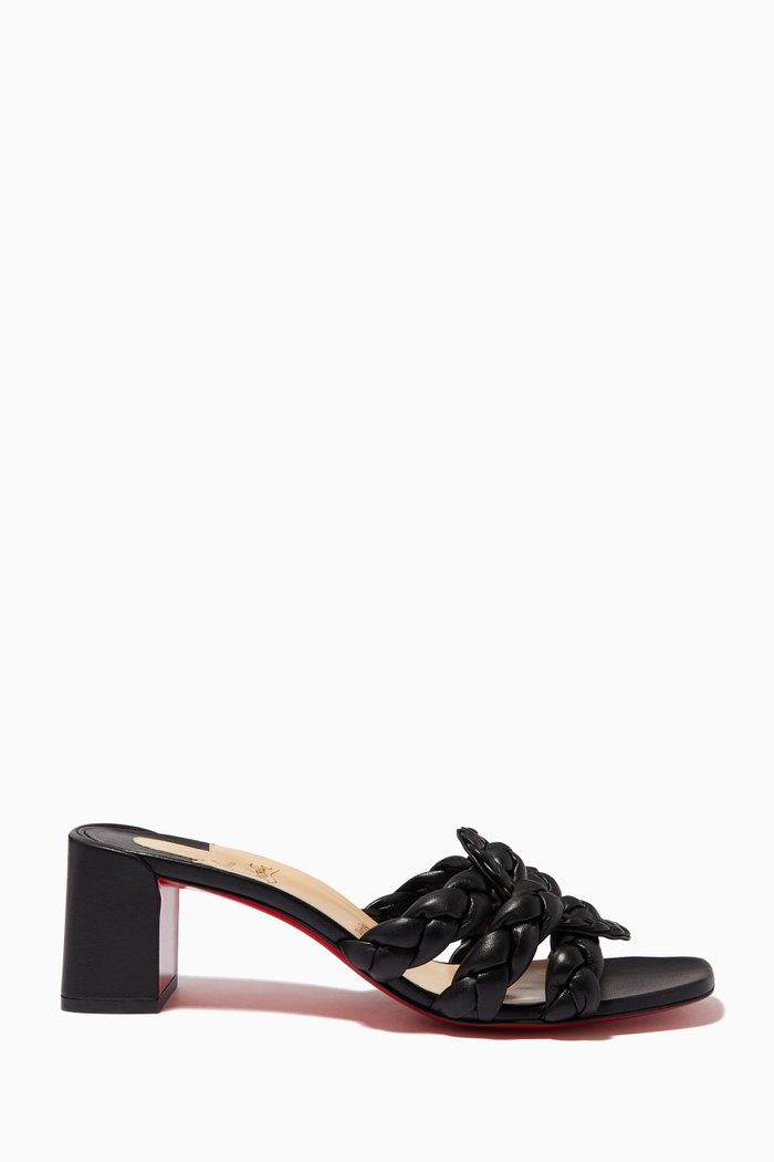 

Marmela 55 Mules in Nappa, Black