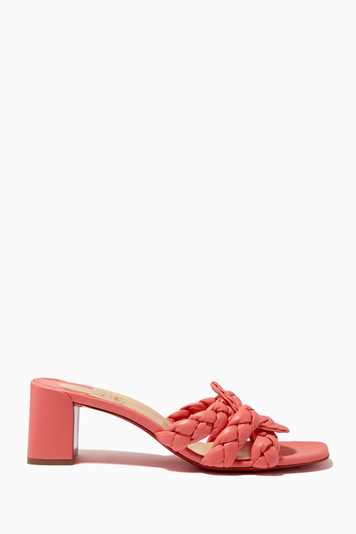 

Marmela 55 Mules in Nappa, Pink