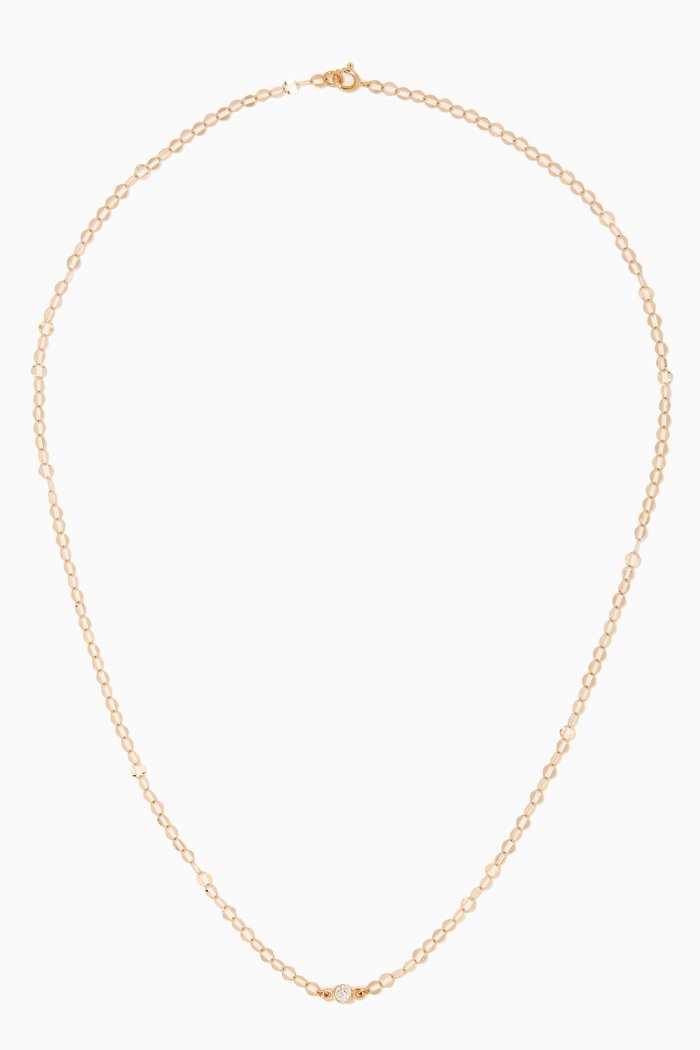

Twinkle Bezel Diamond Necklace in 14kt Yellow Gold