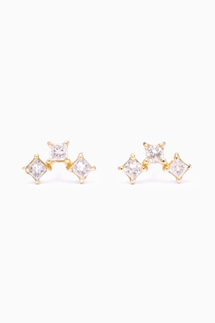 

Empress Diamond Earrings in 10kt Yellow Gold