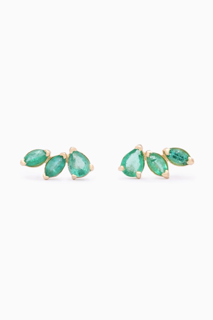 

Green with Envy Climbers in 10kt Yellow Gold