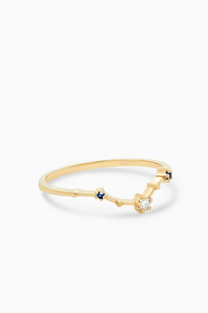 

Midnight Sky Ring in 10kt Yellow Gold