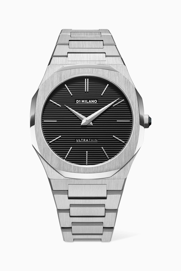 

Ultra Thin Bracelet Watch, 40mm, Silver