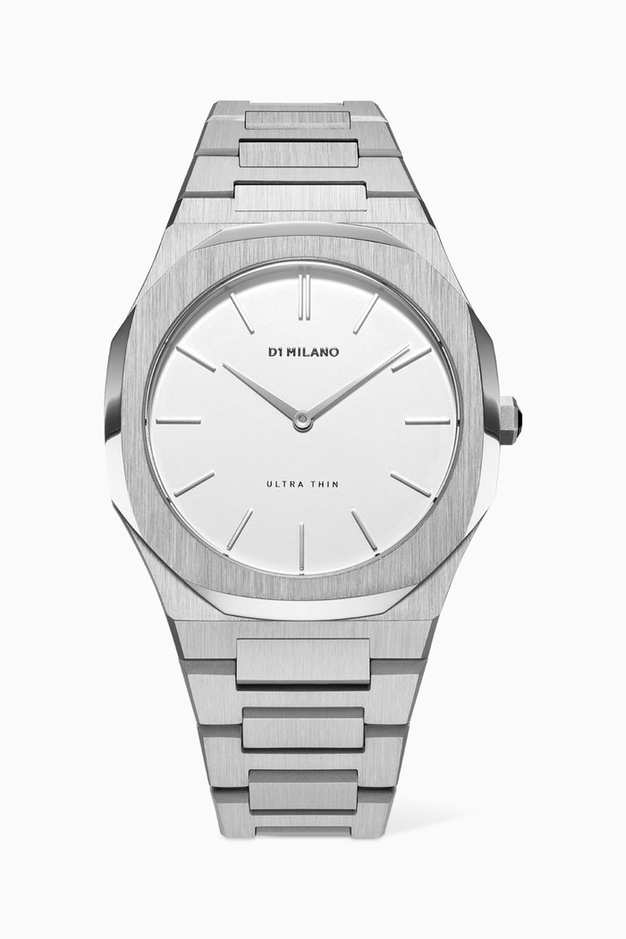 

Ultra Thin Bracelet Watch, 38mm, Silver
