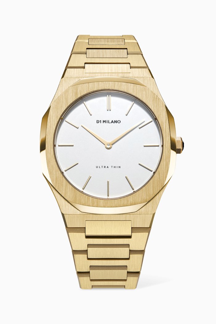 

Ultra Thin Bracelet Watch, 38mm, Gold