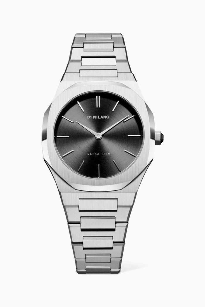 

Ultra Thin Bracelet Watch, 34mm, Silver