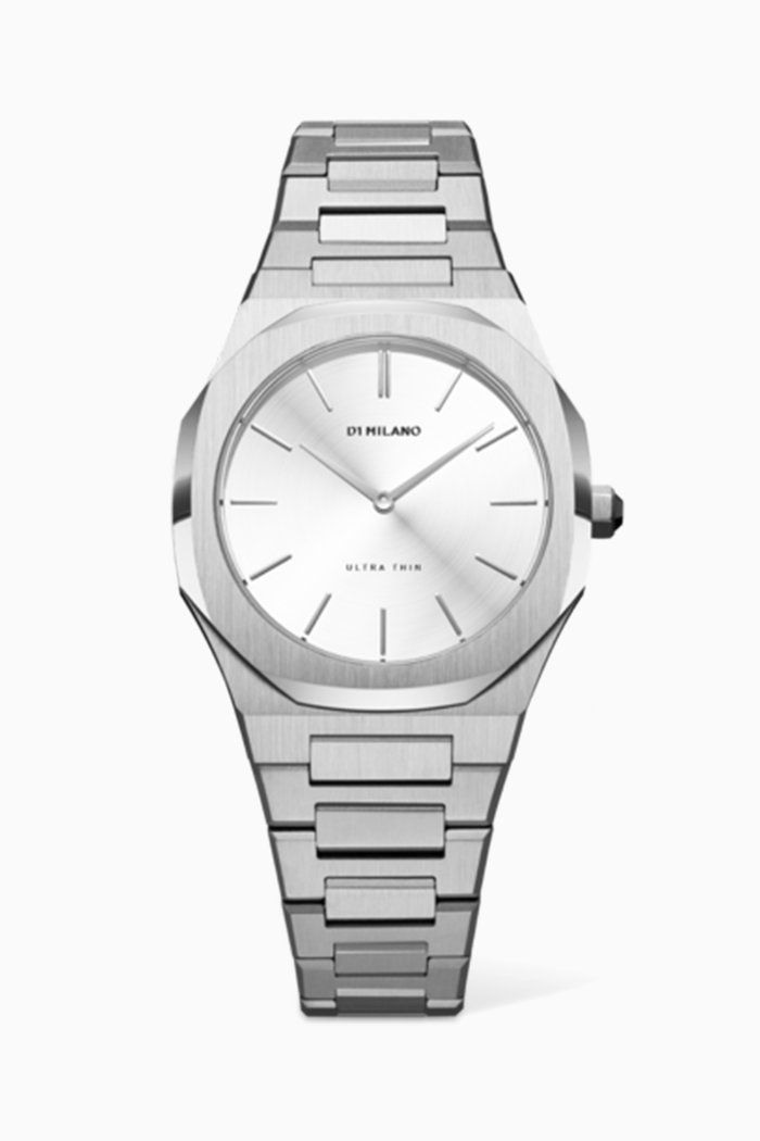 

Ultra Thin Bracelet Watch, 34mm, Silver
