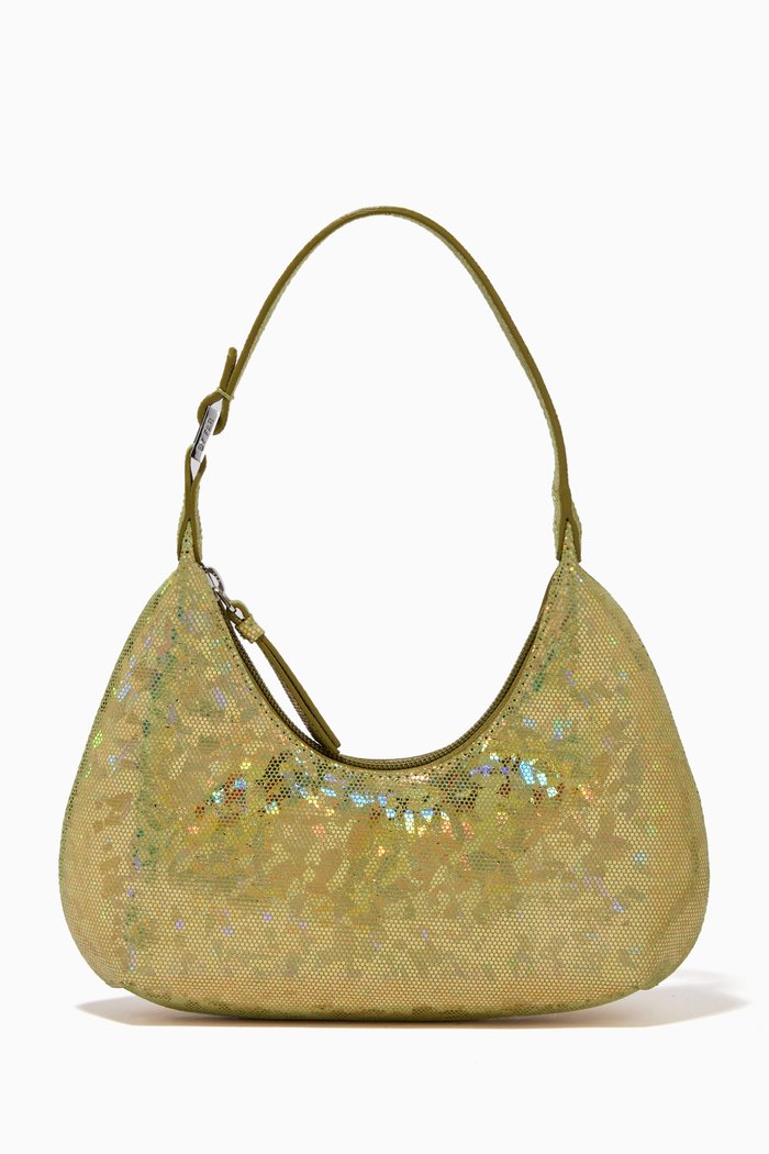 

Baby Amber Bag in Hologram Leather, Gold