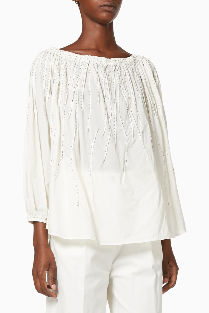 

Wildling Blouse in Pima Cotton, Neutral