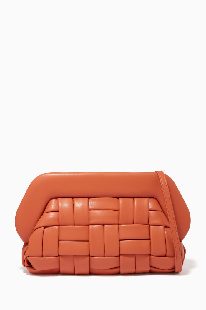 

Bios Pouch in Weaved Vegan Nappa, Brown