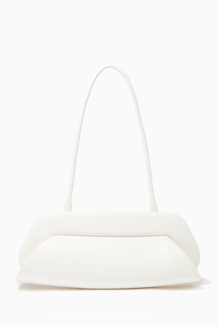 

Dioni Shoulder Bag in Organic Cactus Leather, White