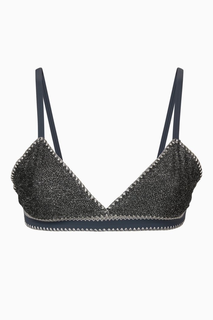 

Supernova Skini Reversible Bikini Top, Black