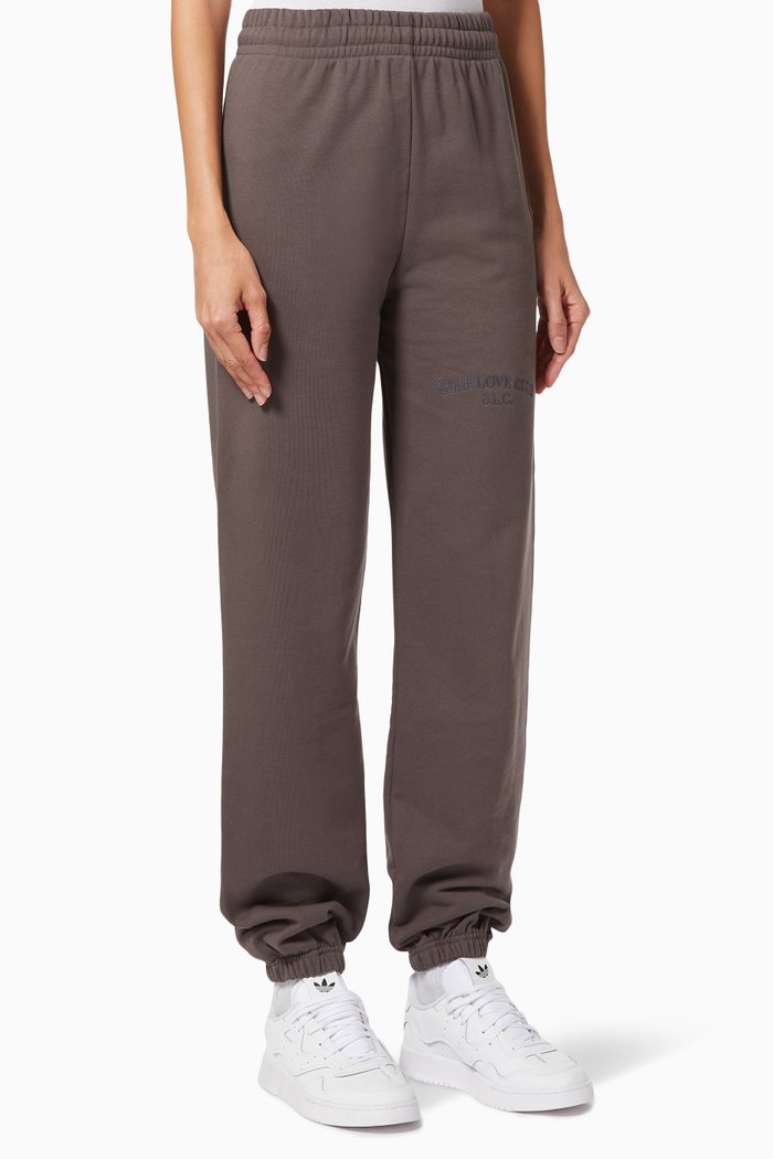 

Self Love Club Sweatpants in Cotton Terry, Grey